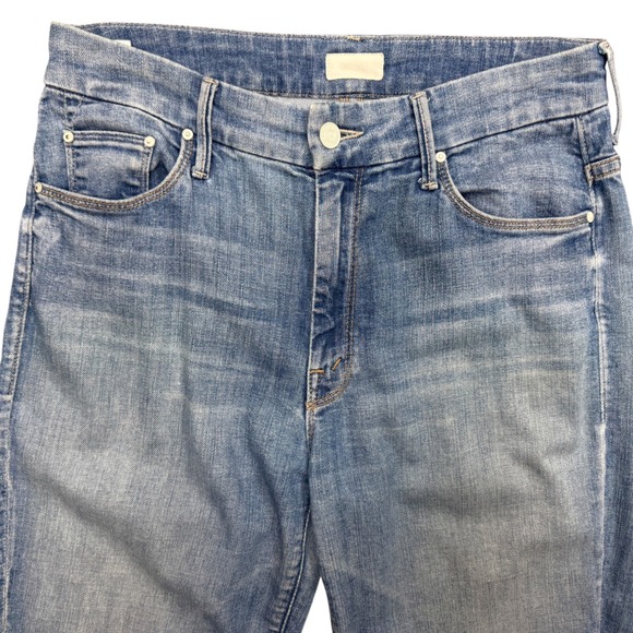 MOTHER Jeans Women's Size 28 High Waisted Looker Ankle Fray Medium Wash Denim - Picture 5 of 9